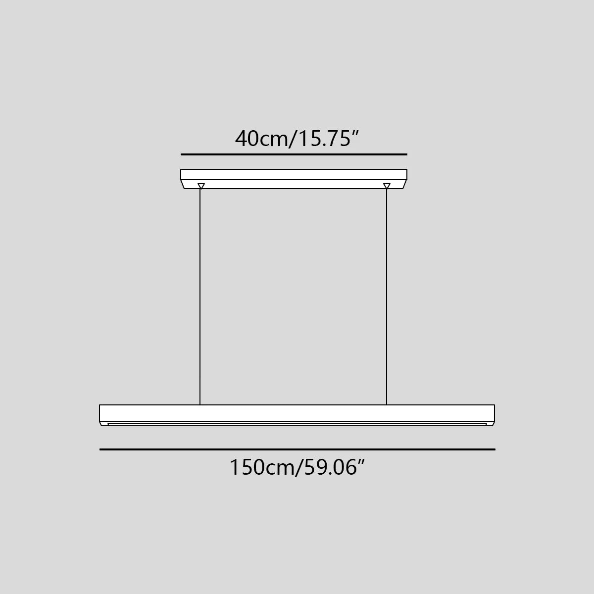 flairel Fulbert Linear Wooden Pendant Light for Kitchen