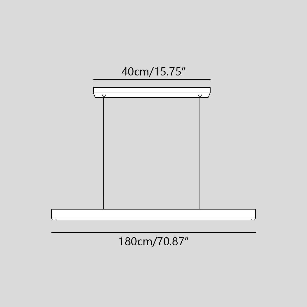 flairel Fulbert Linear Wooden Pendant Light for Kitchen