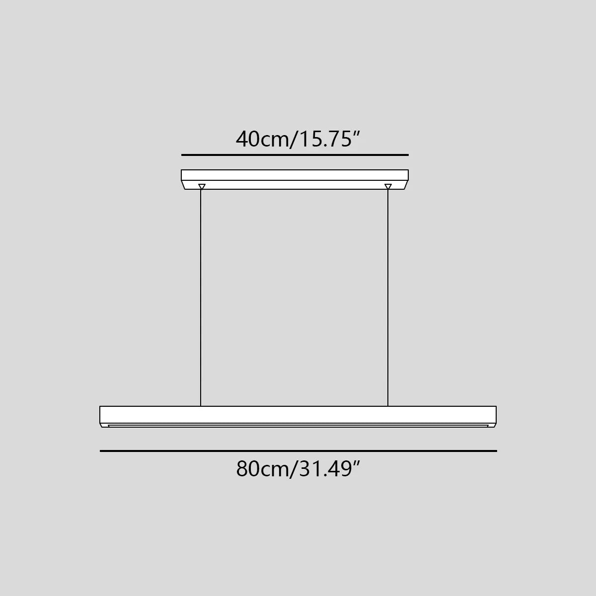 flairel Fulbert Linear Wooden Pendant Light for Kitchen