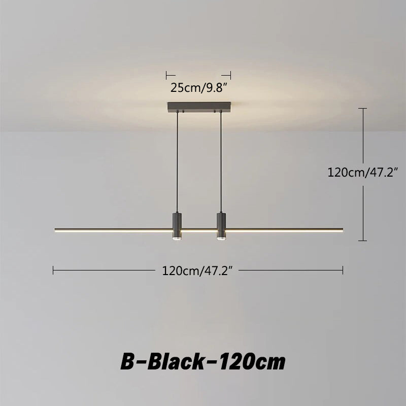 flairel Modern Minimalist Linear LED Pendant Light