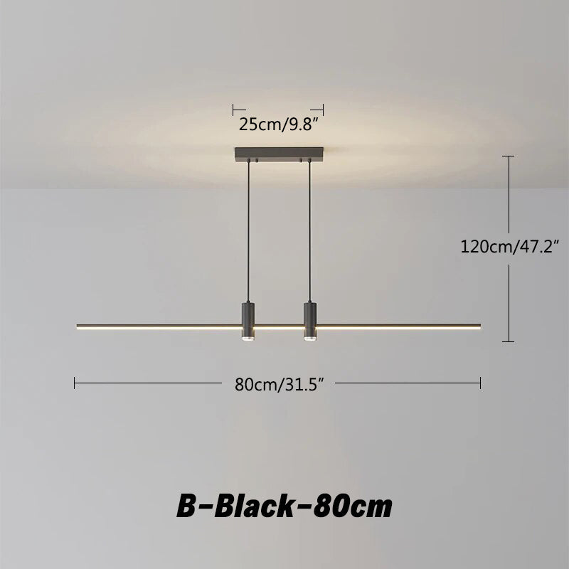 flairel Modern Minimalist Linear LED Pendant Light