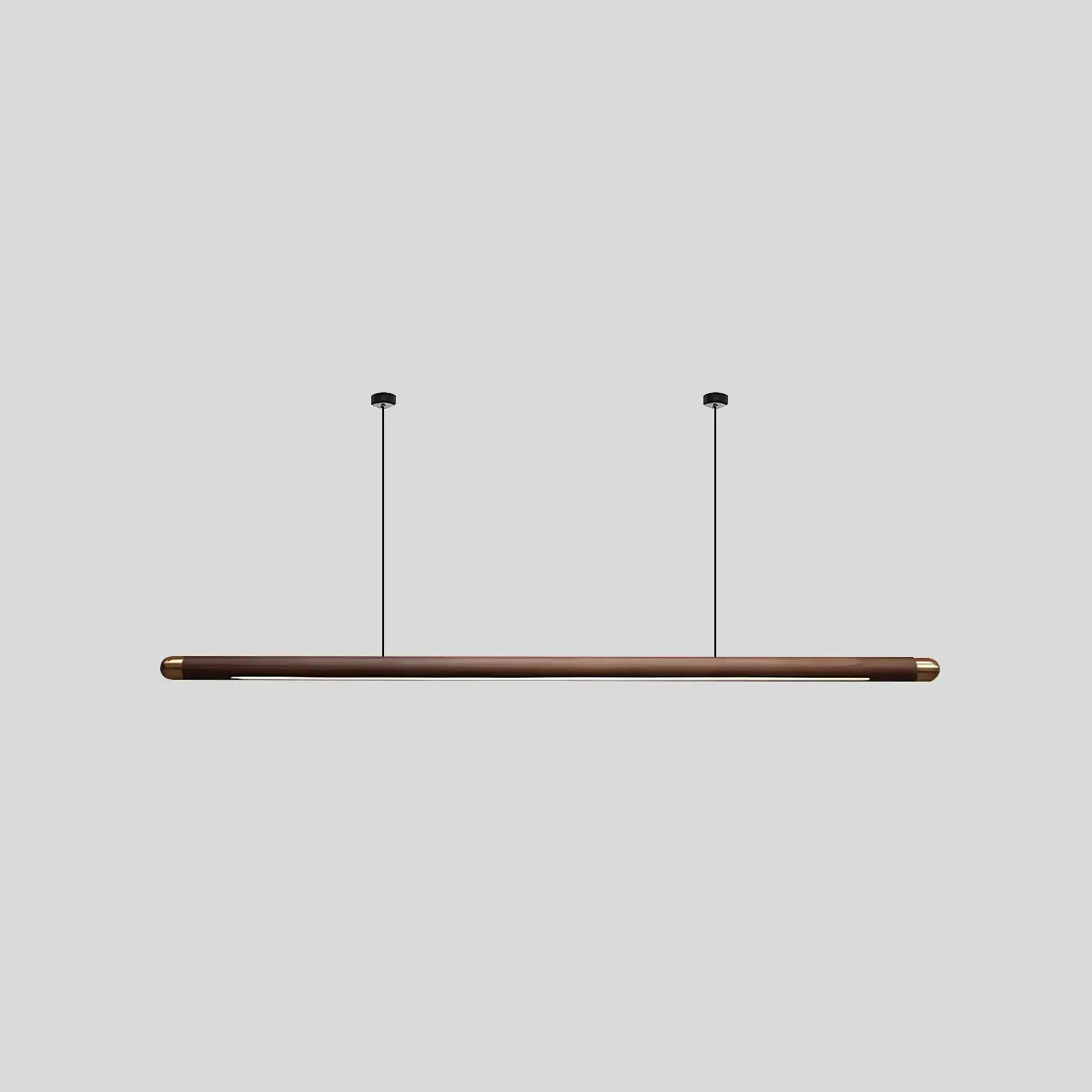 flairel Svelte Wood Linear Pendant Light for Kitchen
