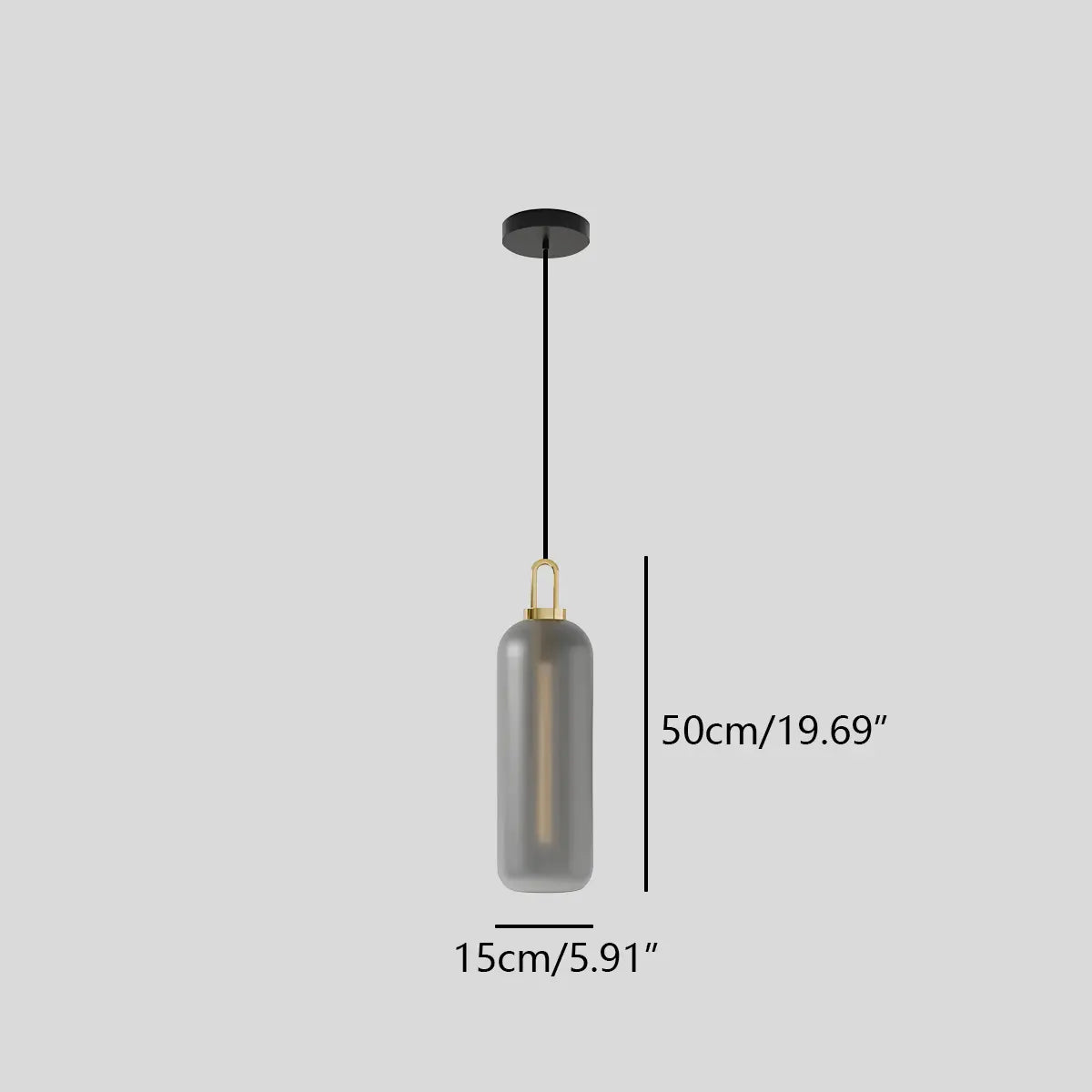 flairel Kanani Frosted Glass Pendant Light for Kitchen