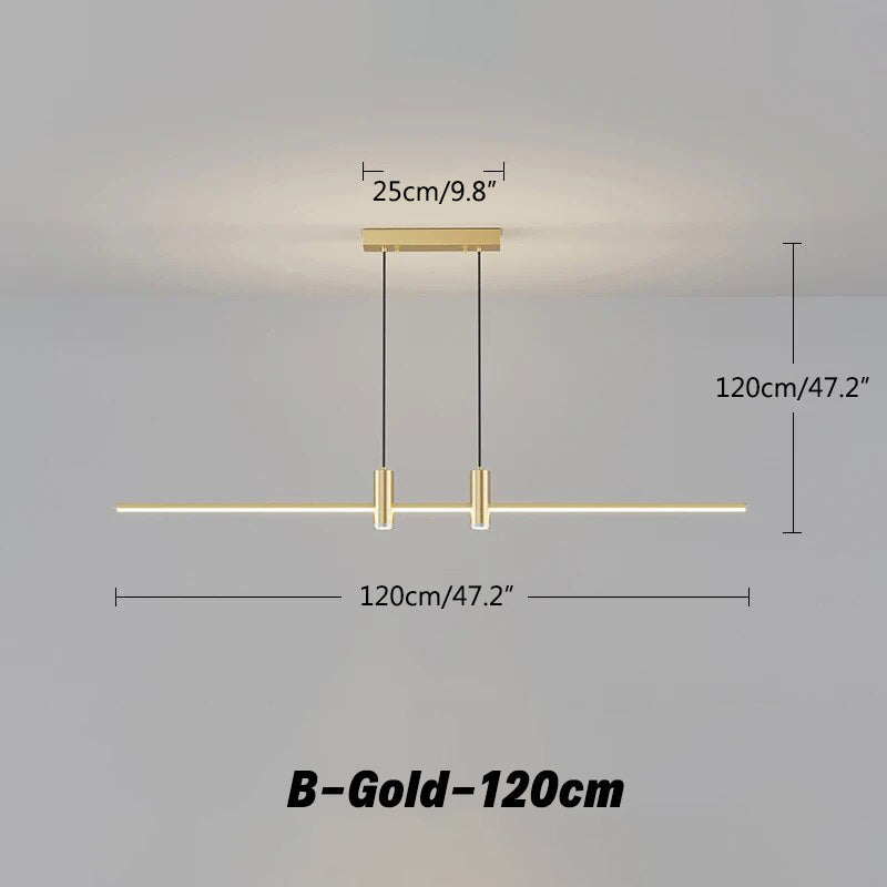 flairel Modern Minimalist Linear LED Pendant Light