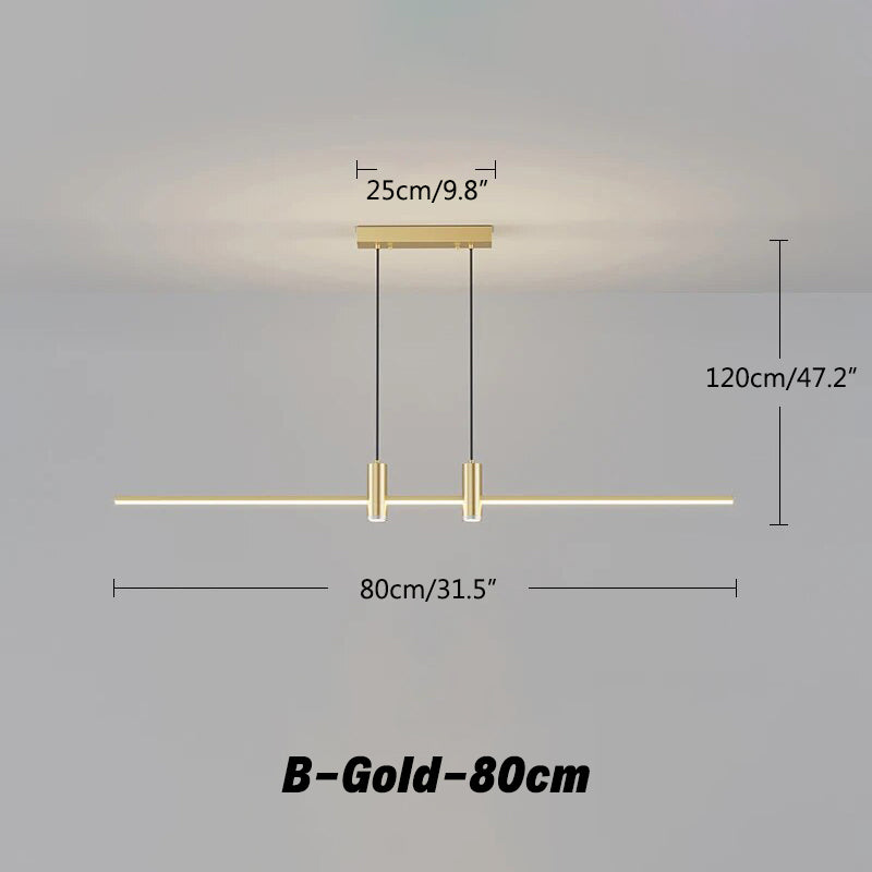 flairel Modern Minimalist Linear LED Pendant Light