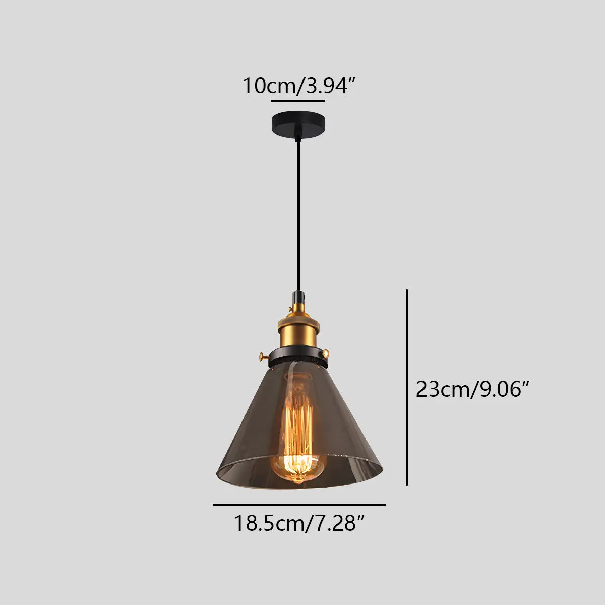 flairel Mabel Glass Pendant Light for Kitchen Island