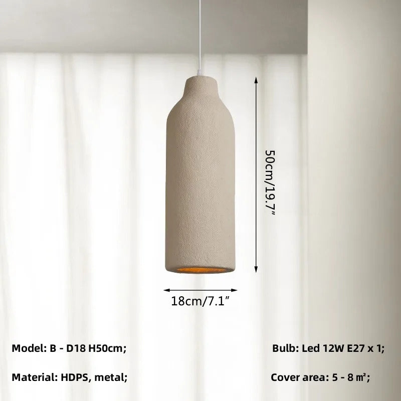 flairel Simple Gypsum Pendant Lights for Dining Room
