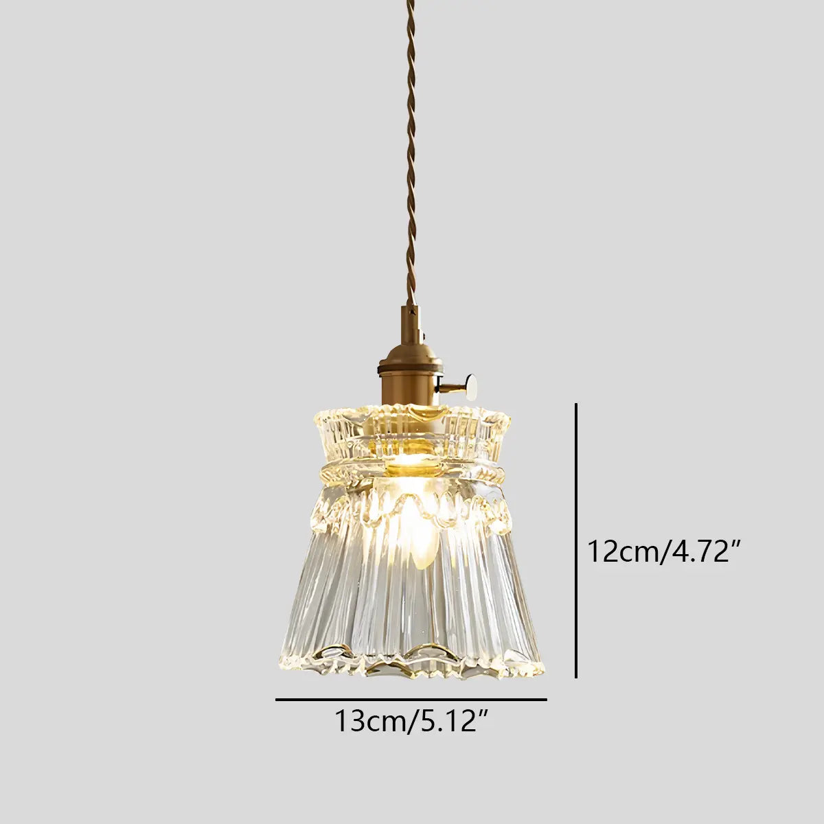 flairel Isabel Glass Pendant Light for Kitchen Island