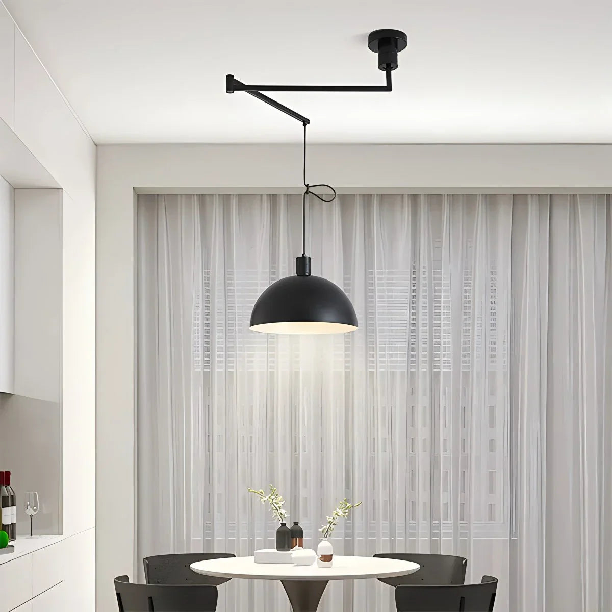 flairel Bauhaus Creative Rocker Glass Pendant Light