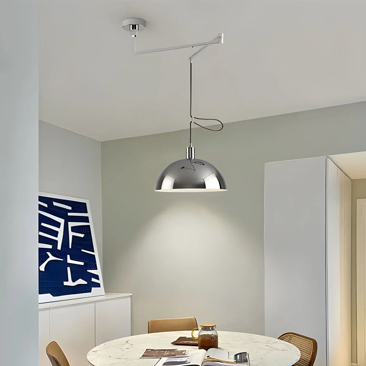 flairel Bauhaus Creative Rocker Glass Pendant Light