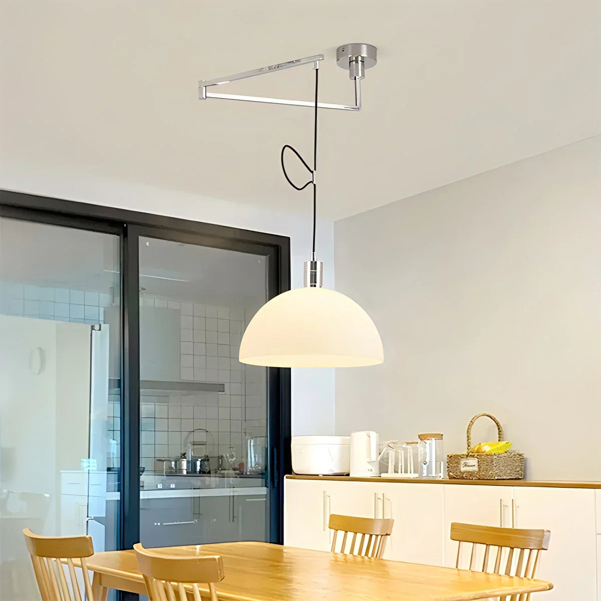 flairel Bauhaus Creative Rocker Glass Pendant Light
