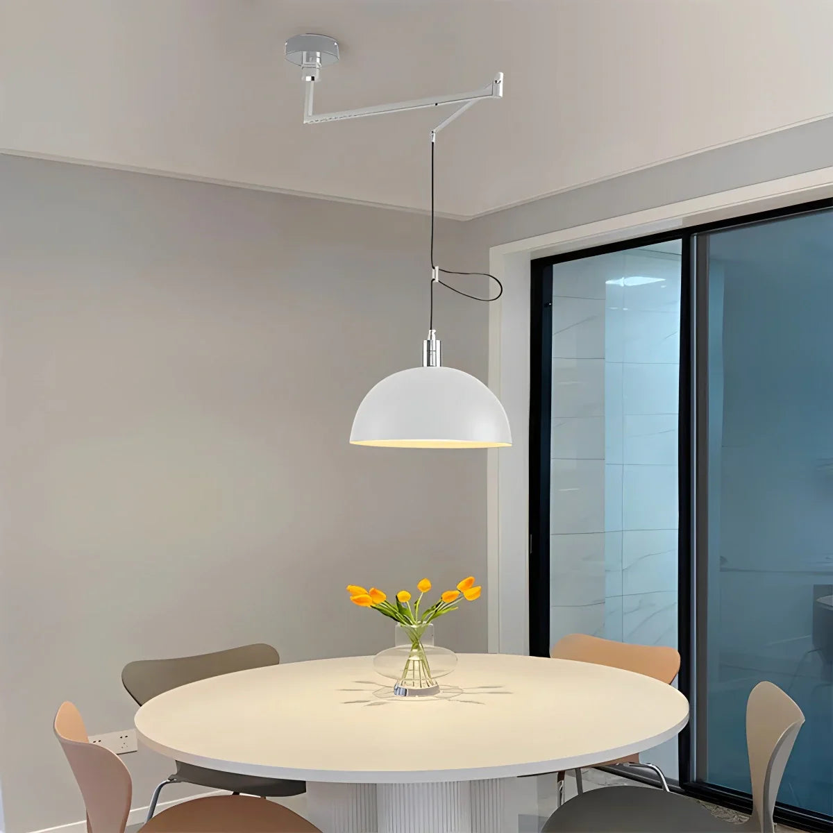 flairel Bauhaus Creative Rocker Glass Pendant Light