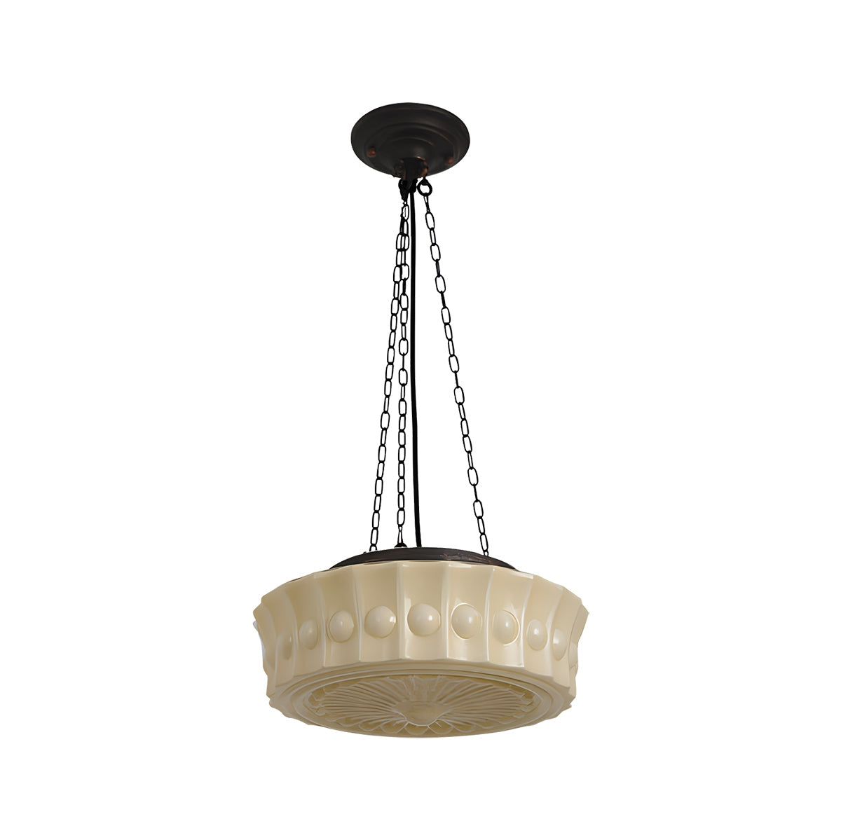 flairel Hailie Vintage French Dome Pendant Light for Living Room