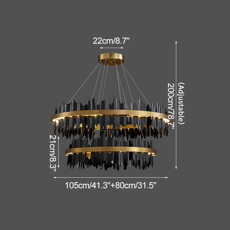 flairel Modern Creative Round Chandelier