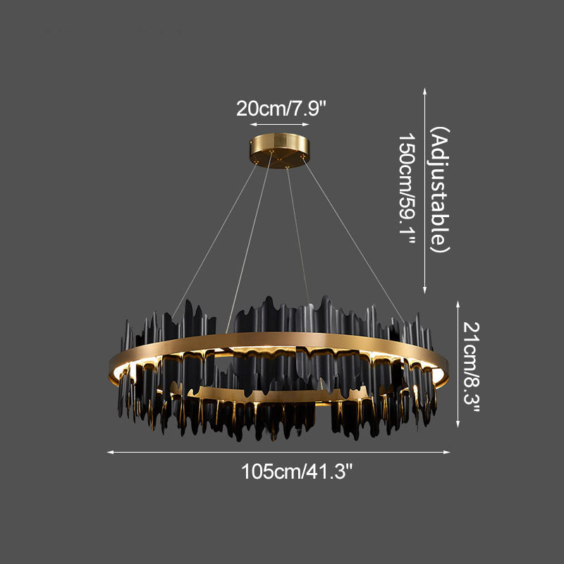 flairel Modern Creative Round Chandelier