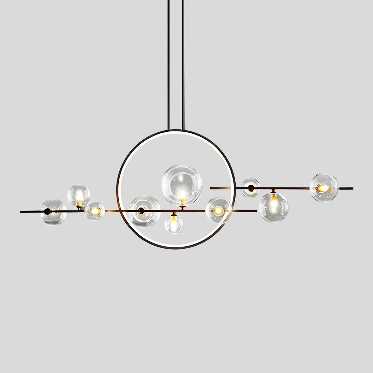 flairel Archipelago Modern Glass Ball Chandelier