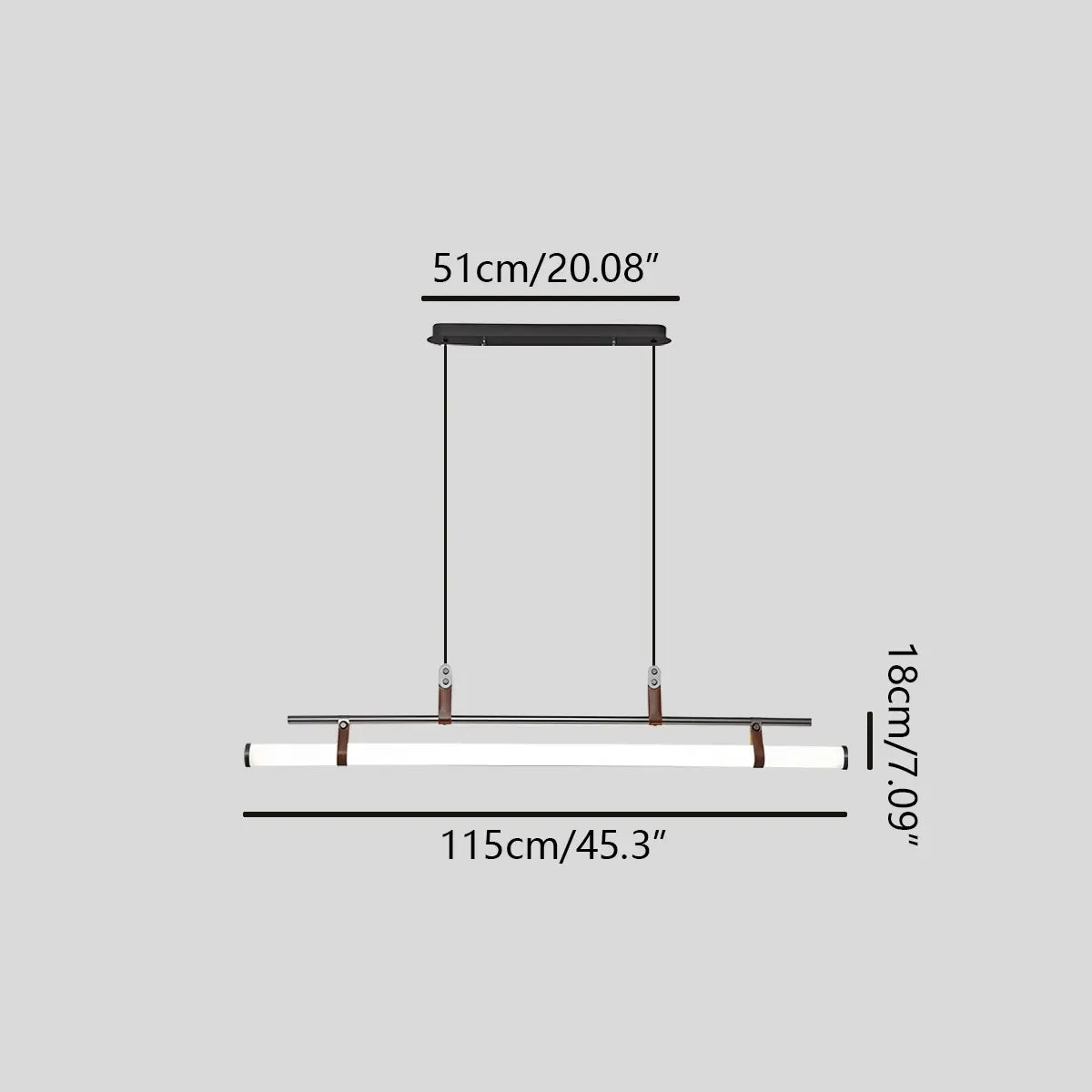 flairel Solin Linear LED Pendant Light for Dining Area