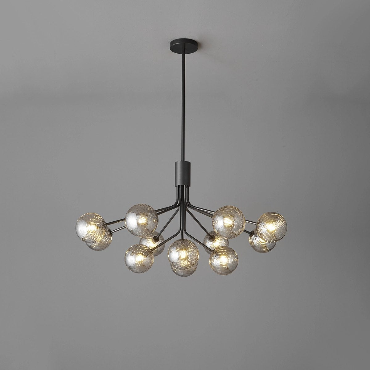 flairel All Copper Magic Bean Glass Chandelier