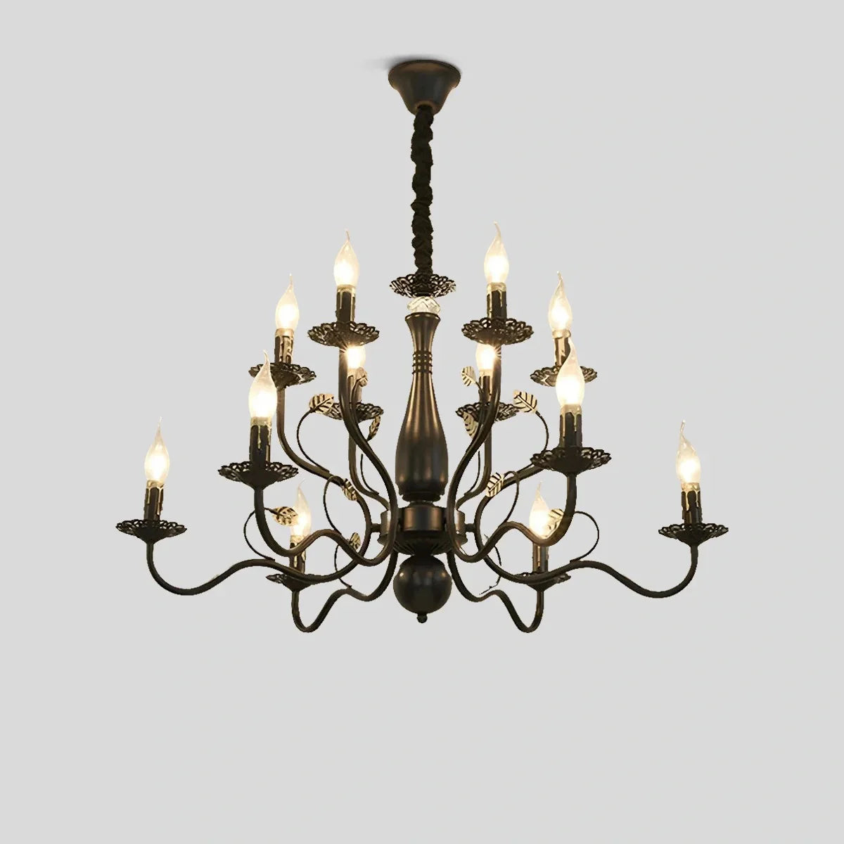 flairel Double Layered Candle Chandelier for Dining Room