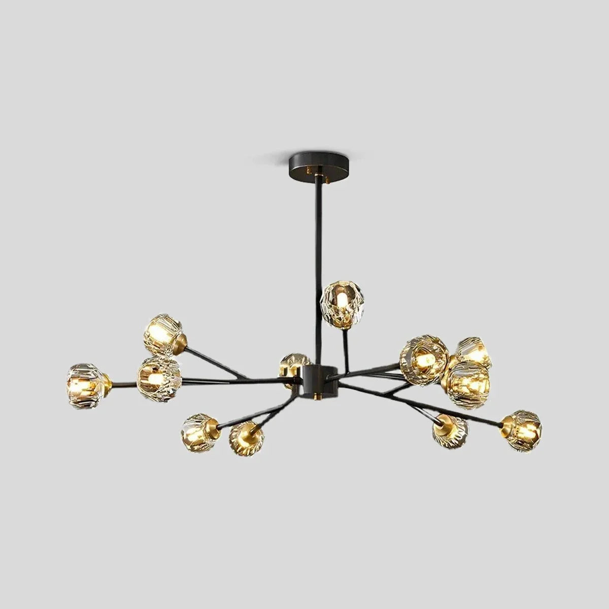 flairel Crystal Ball Round Cluster Chandelier
