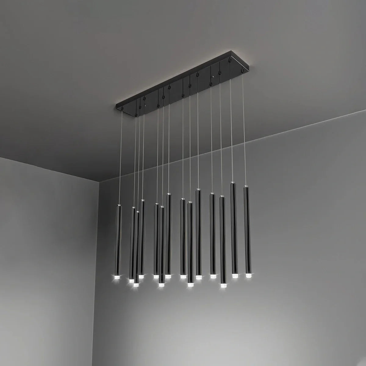 flairel Modern Luxury Large Long Cylindrical Chandelier