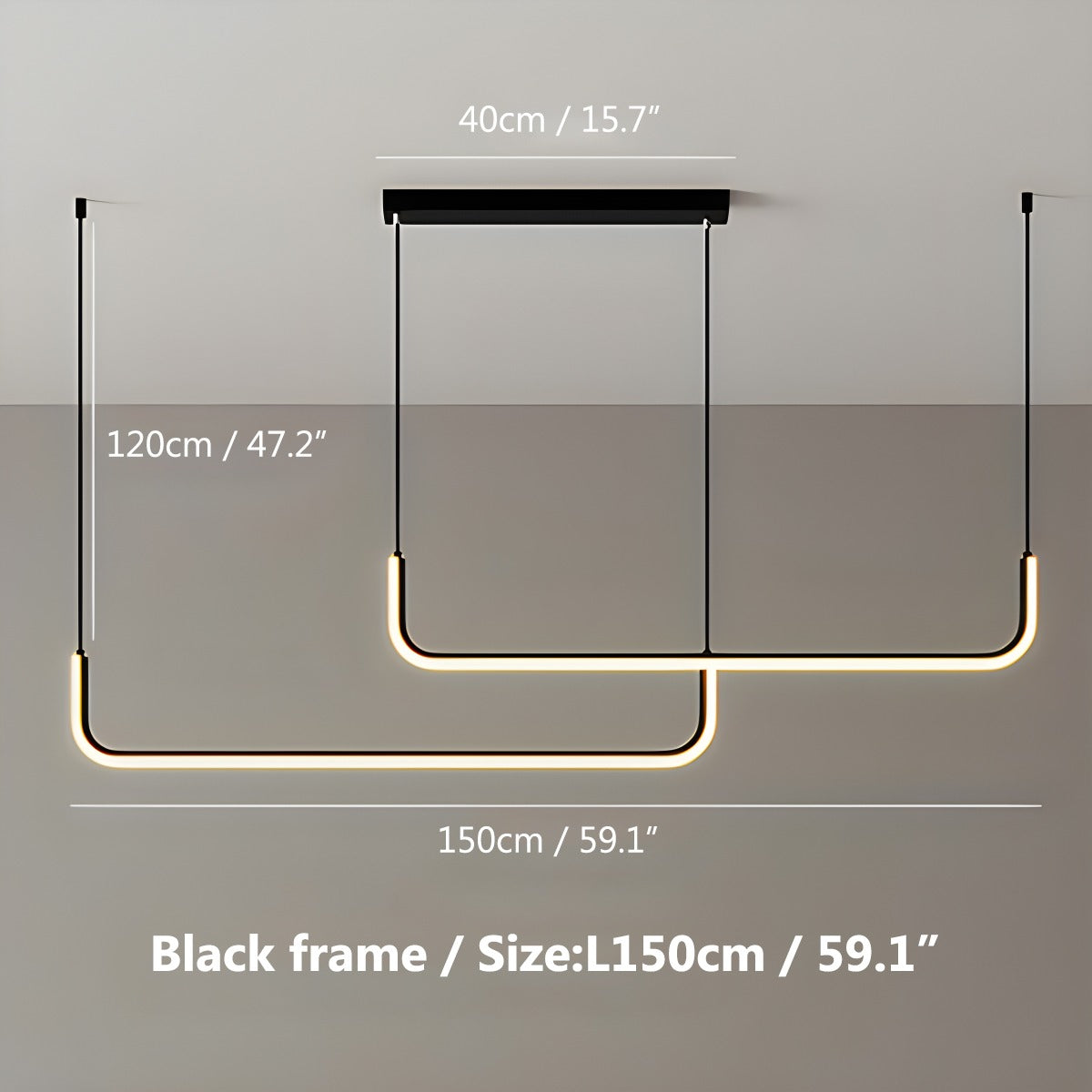 flairel Modern LED Ceiling Chandelier for Living Room