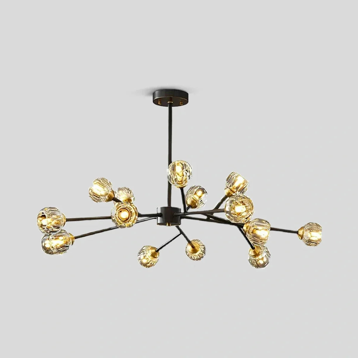 flairel Crystal Ball Round Cluster Chandelier