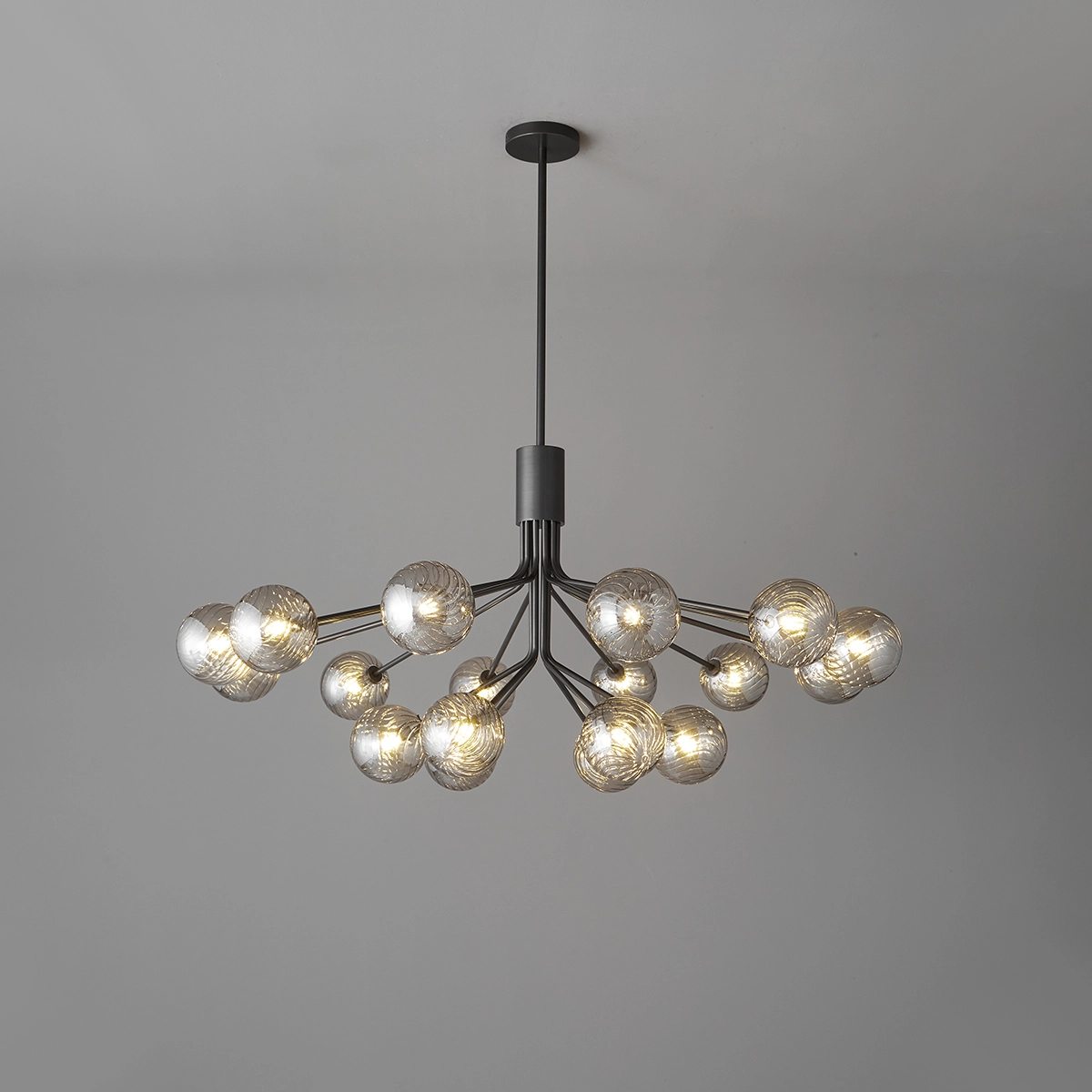 flairel All Copper Magic Bean Glass Chandelier