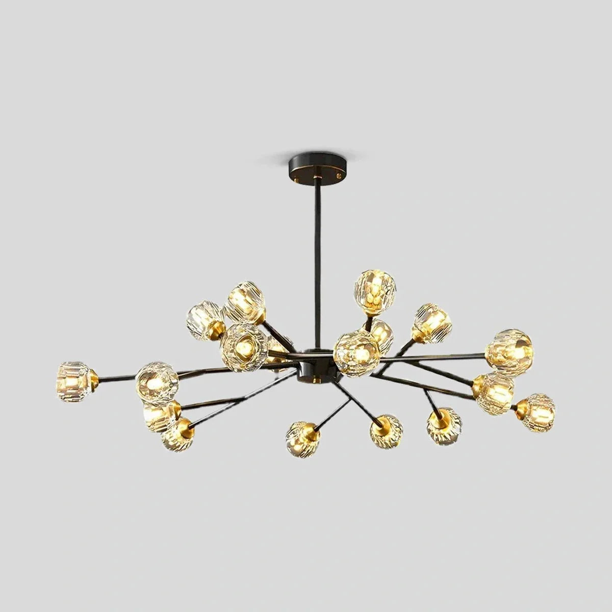 flairel Crystal Ball Round Cluster Chandelier