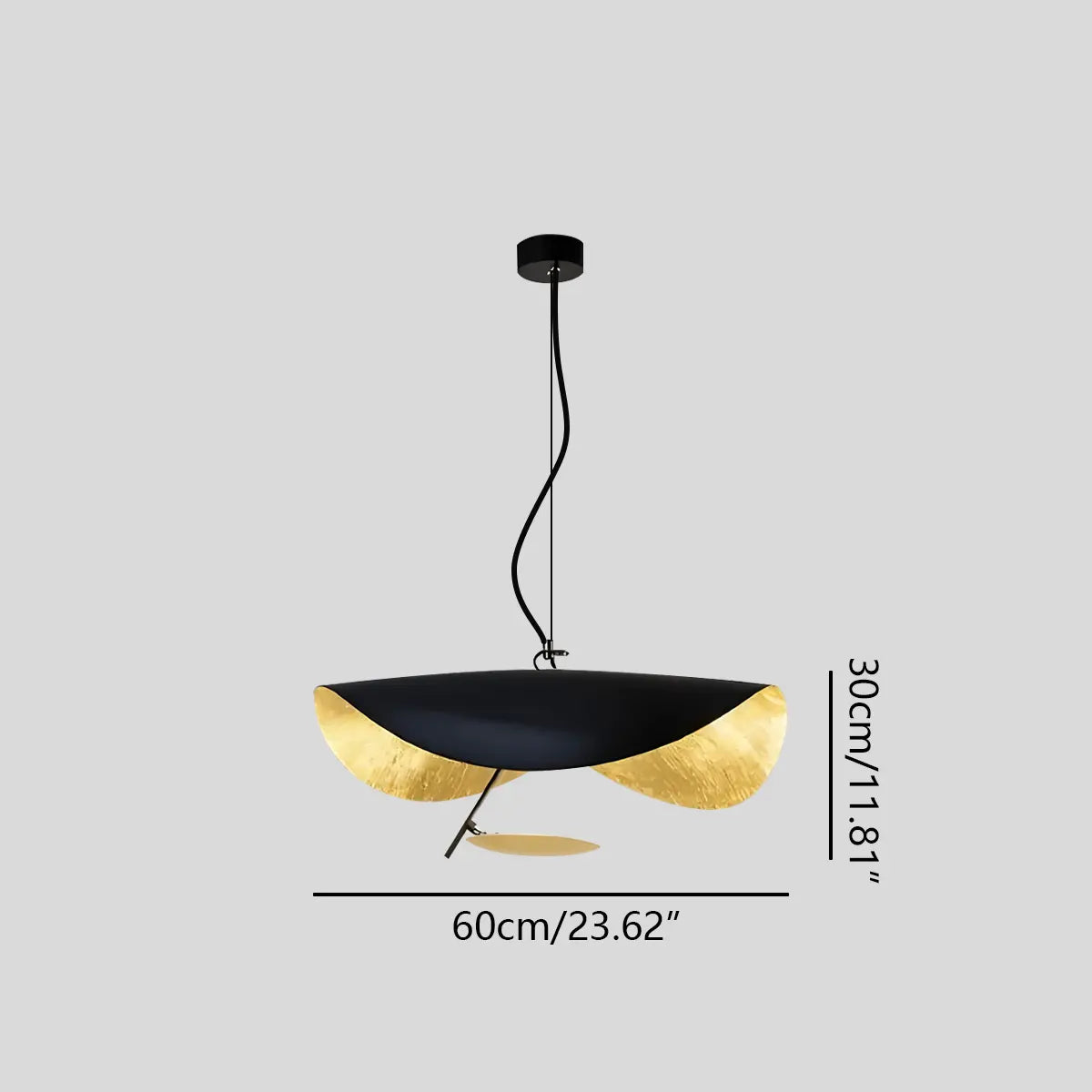 flairel Modern Sculptural Leaf Pendant Light