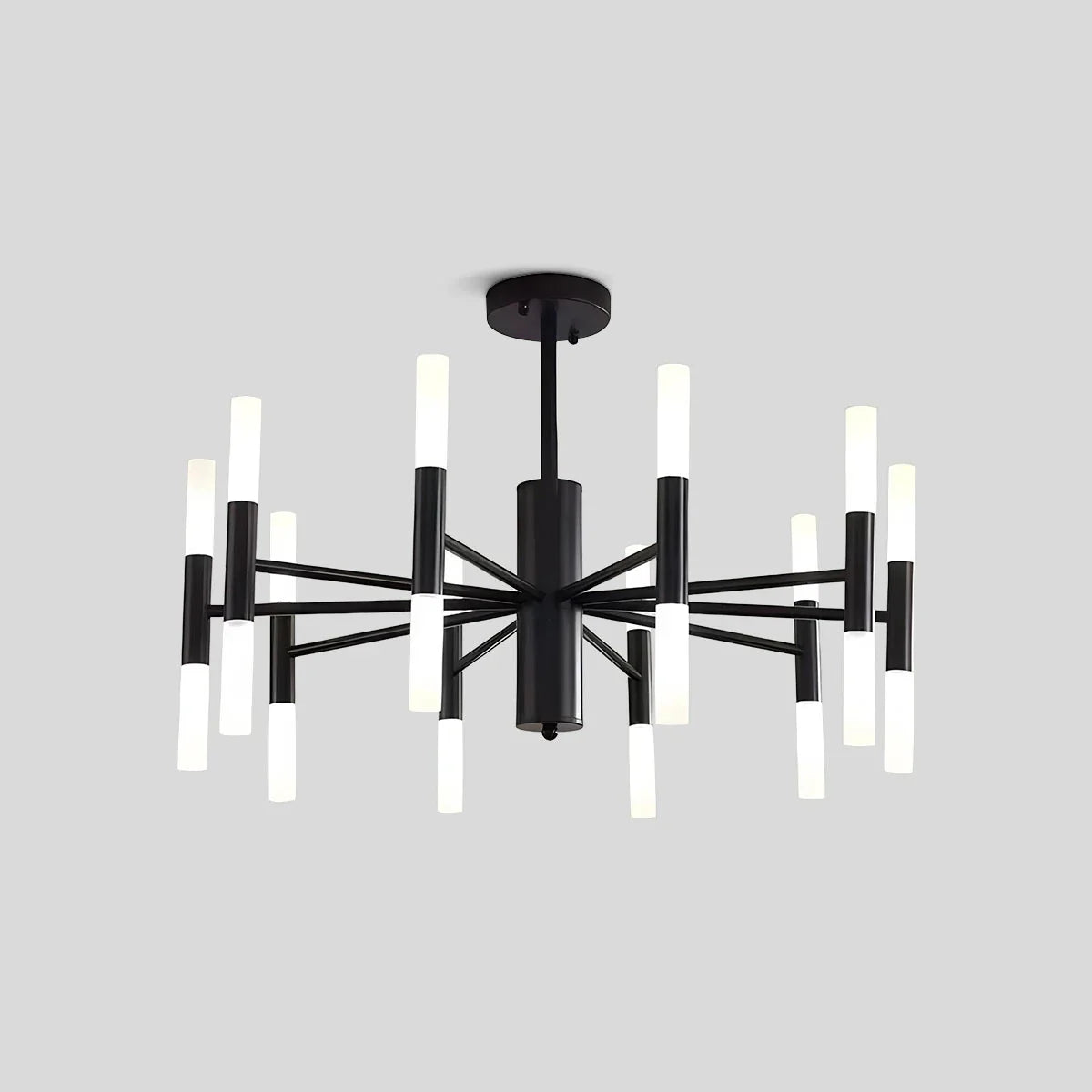 flairel Adjustable Round Tube Chandelier