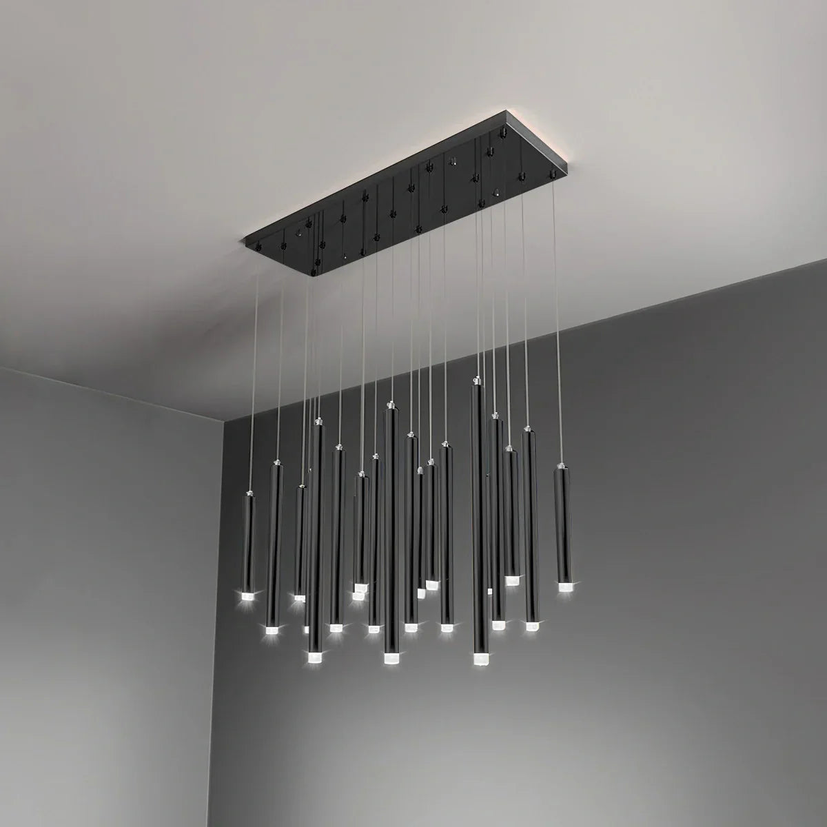 flairel Modern Luxury Large Long Cylindrical Chandelier