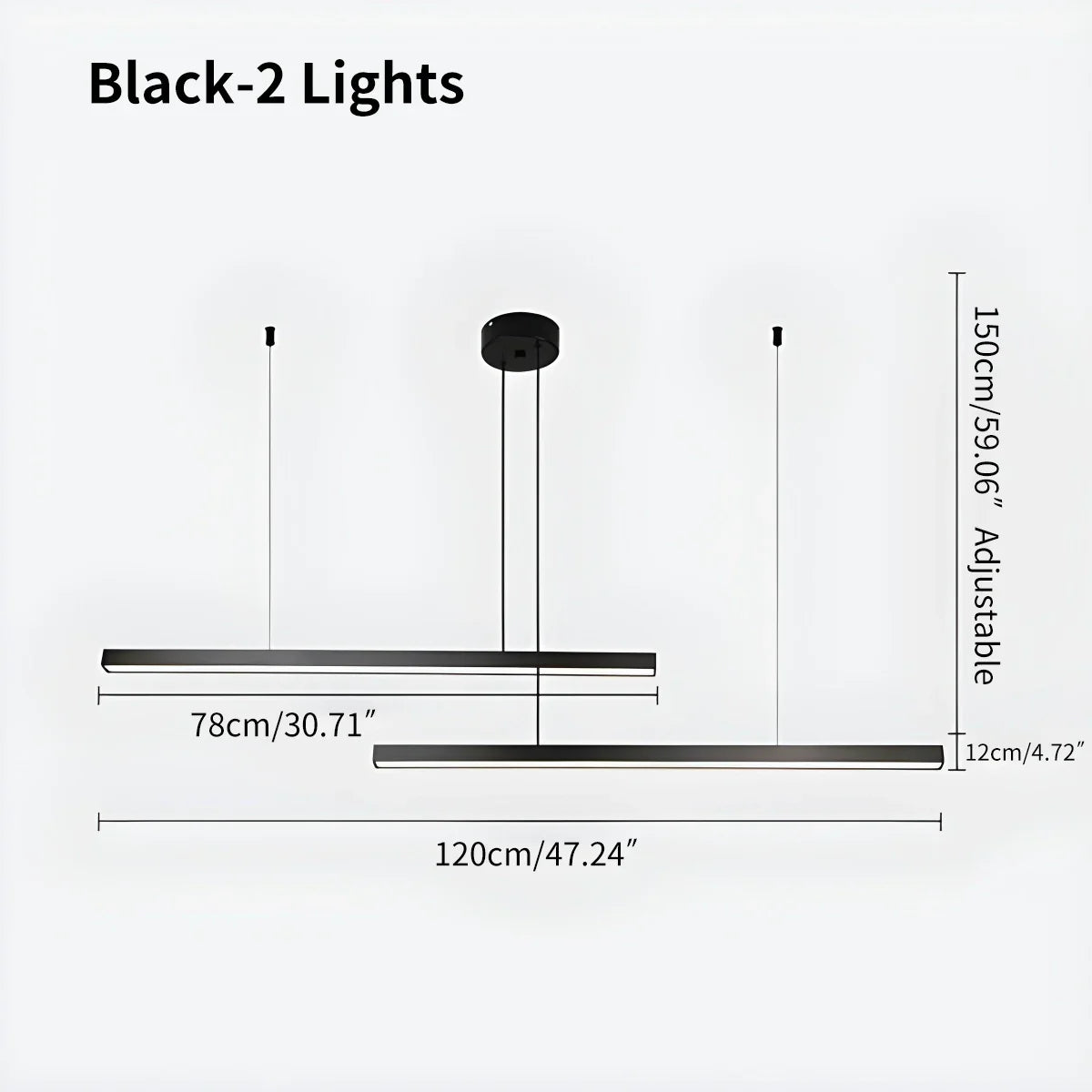 flairel Multi Light Sticks LED Chandelier for Living Room
