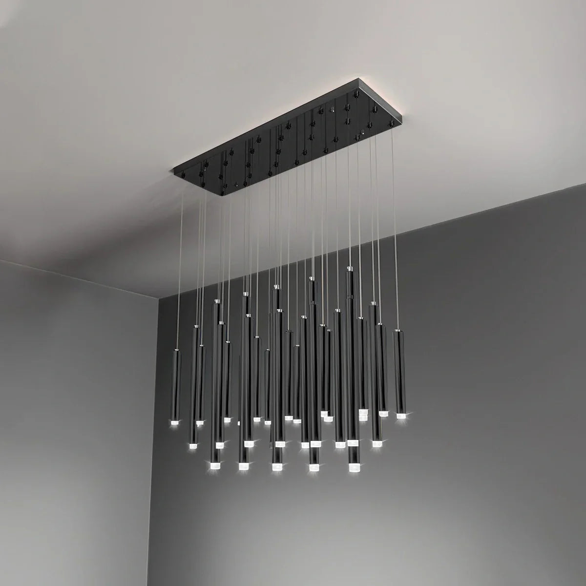 flairel Modern Luxury Large Long Cylindrical Chandelier