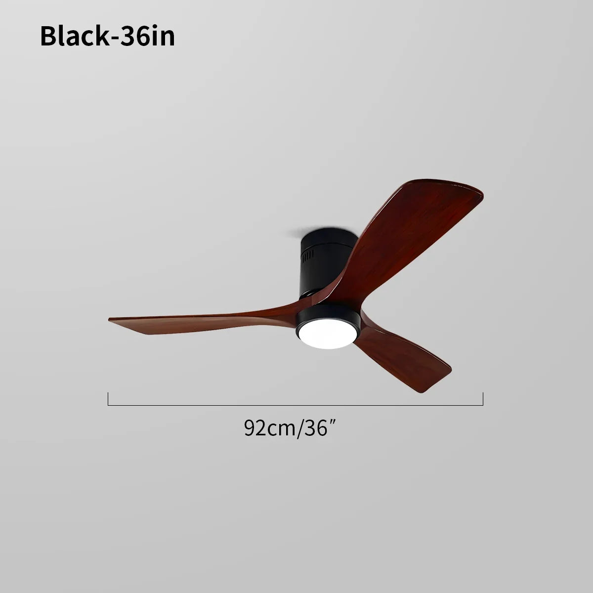 flairel Mid-century Modern Hugger Ceiling Fan Lamp
