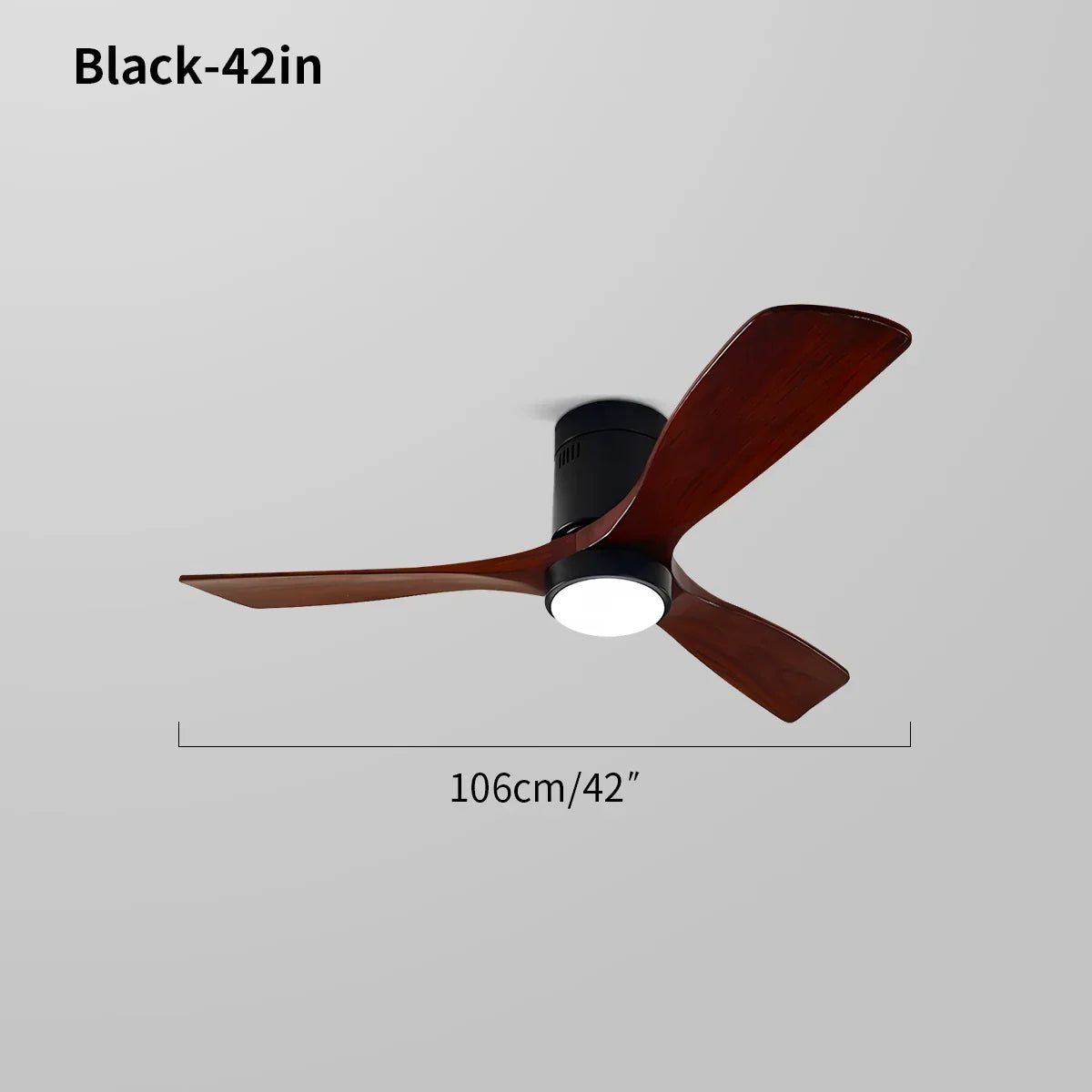 flairel Mid-century Modern Hugger Ceiling Fan Lamp