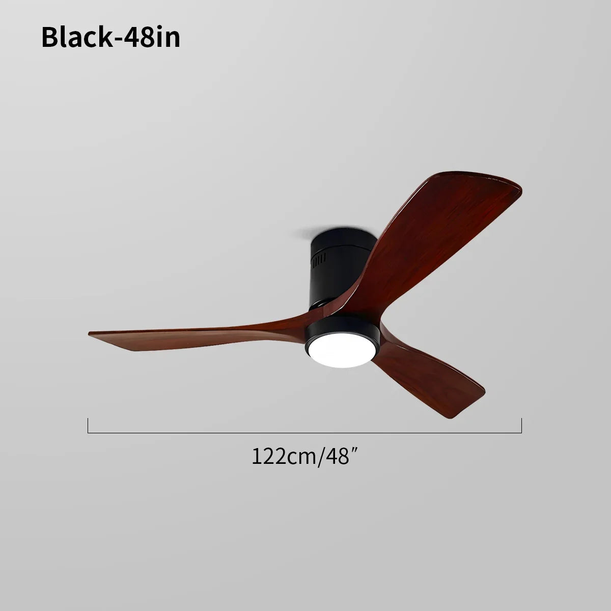 flairel Mid-century Modern Hugger Ceiling Fan Lamp
