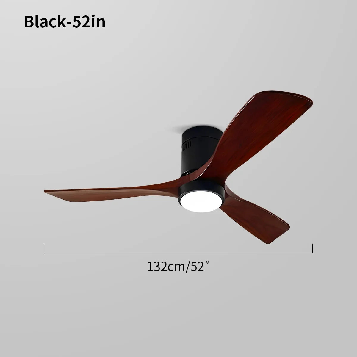 flairel Mid-century Modern Hugger Ceiling Fan Lamp