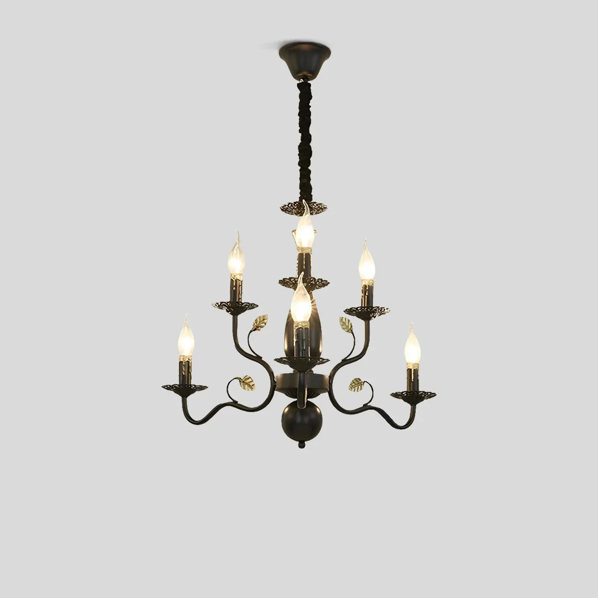 flairel Double Layered Candle Chandelier for Dining Room