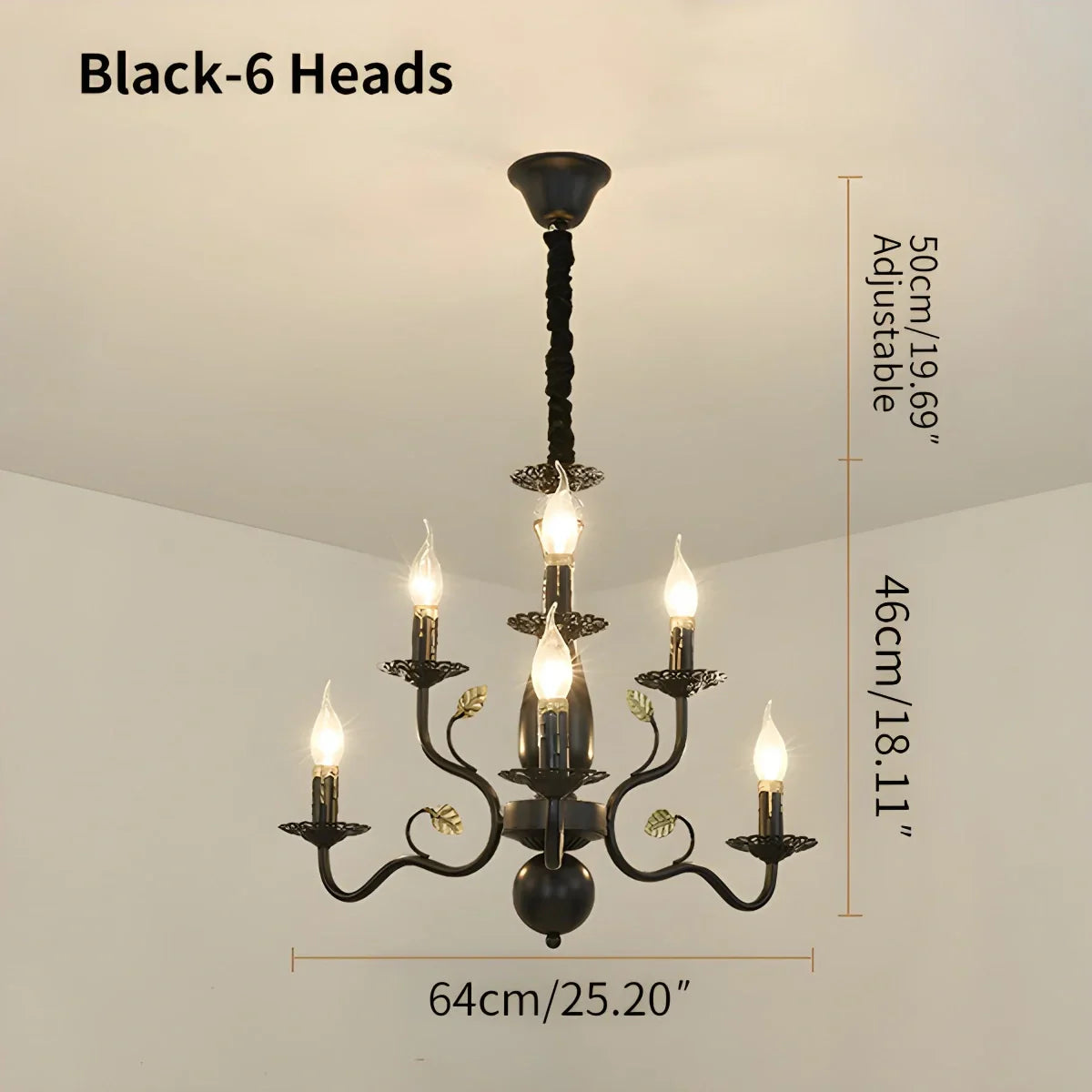 flairel Double Layered Candle Chandelier for Dining Room
