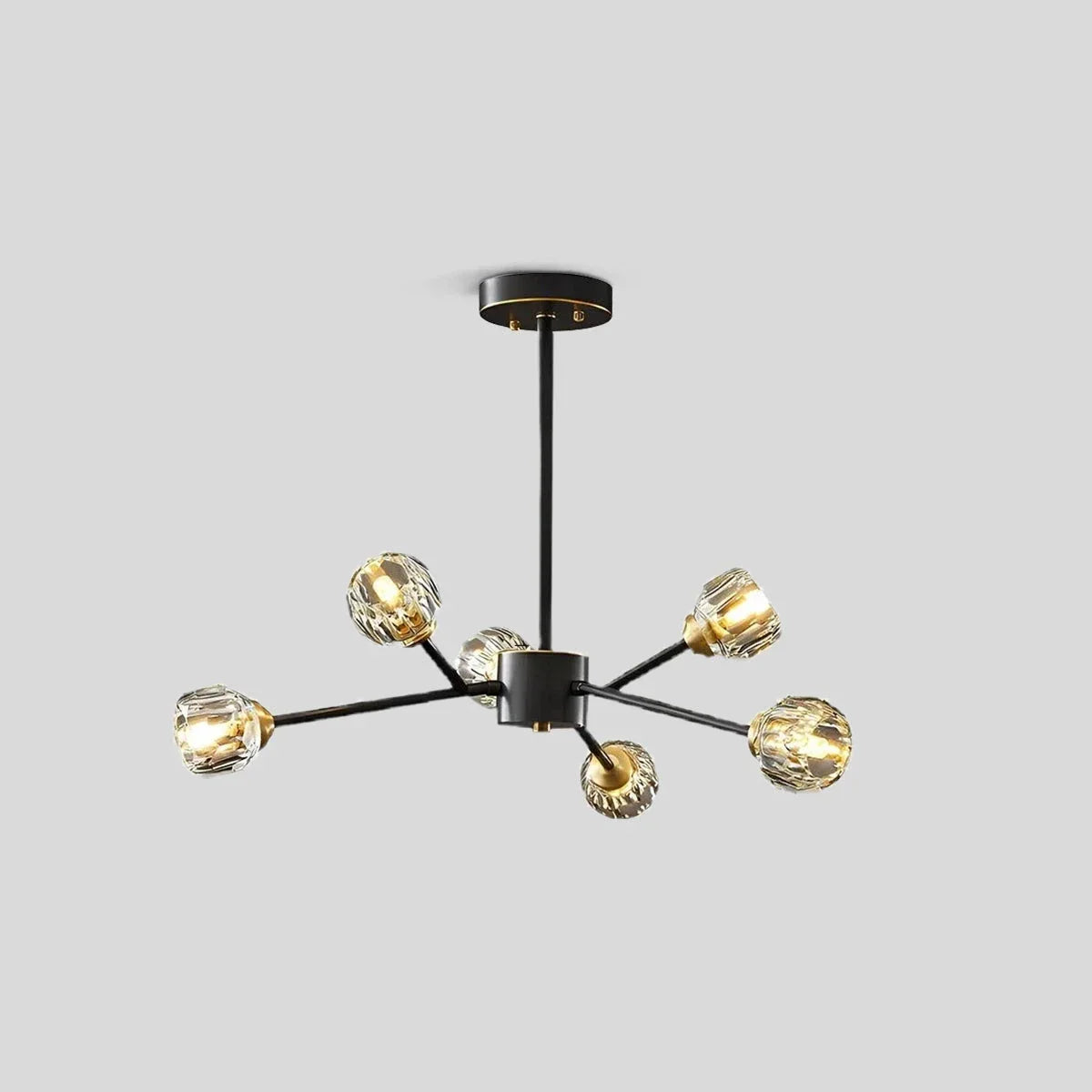 flairel Crystal Ball Round Cluster Chandelier