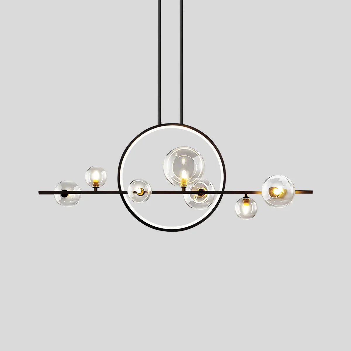 flairel Archipelago Modern Glass Ball Chandelier