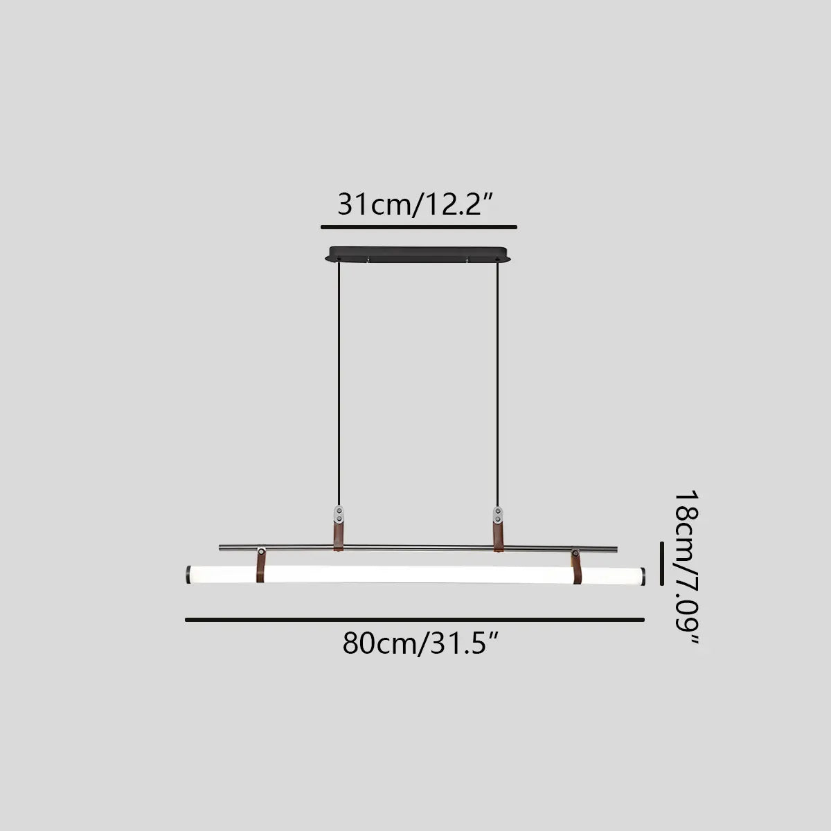 flairel Solin Linear LED Pendant Light for Dining Area