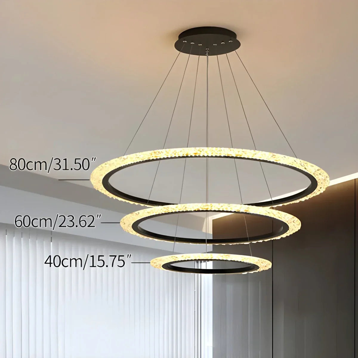 flairel Light Luxury Chandelier for Living Room