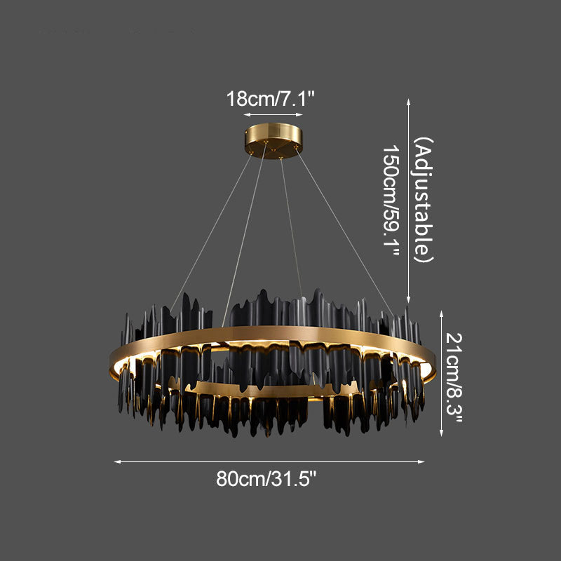 flairel Modern Creative Round Chandelier