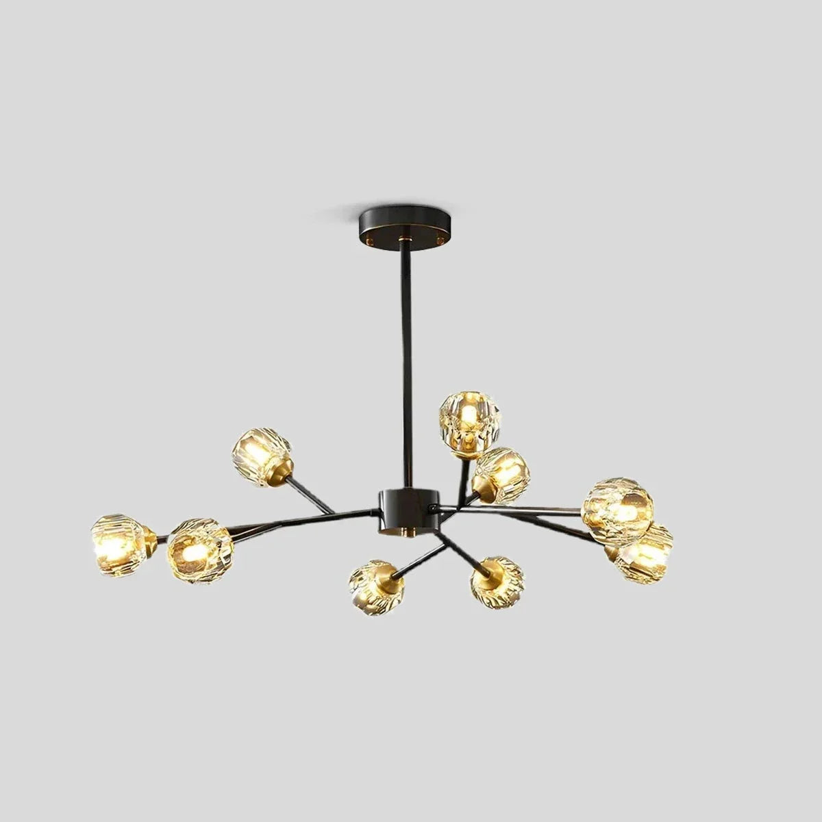 flairel Crystal Ball Round Cluster Chandelier
