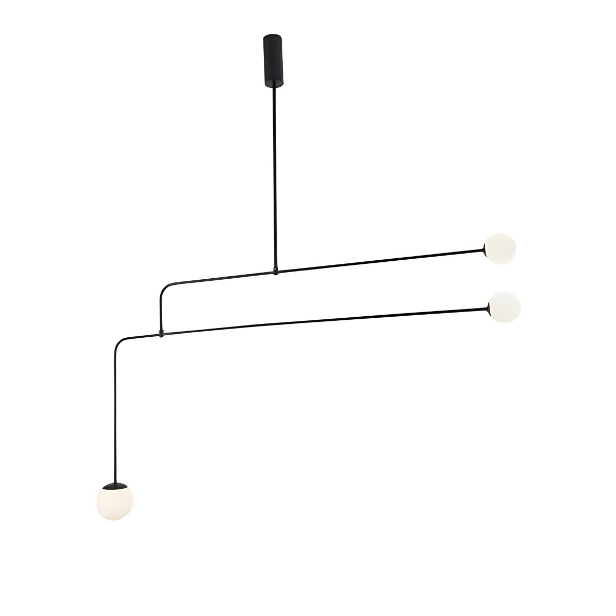 flairel Minimalist Linear Metal Chandelier
