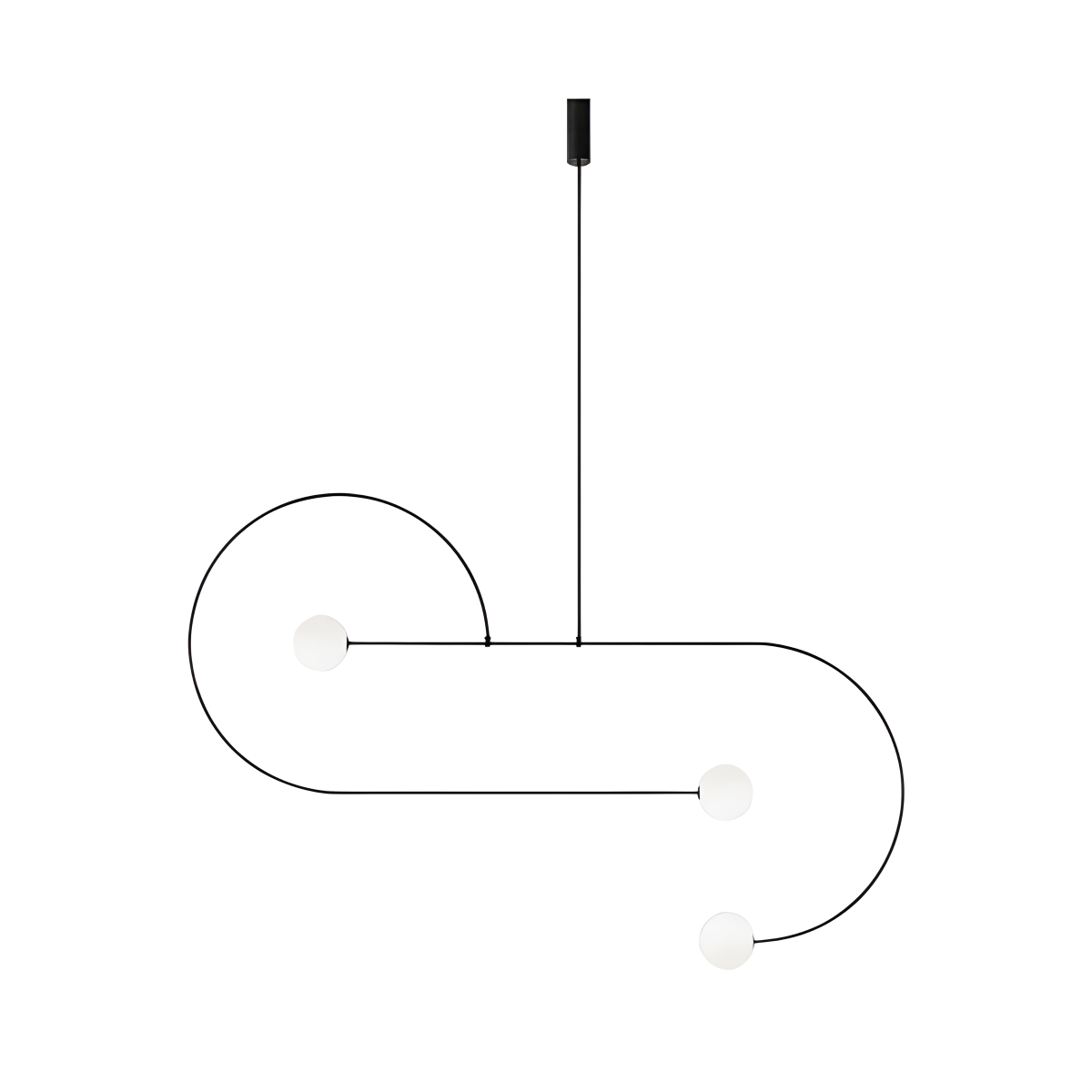 flairel Minimalist Linear Metal Chandelier