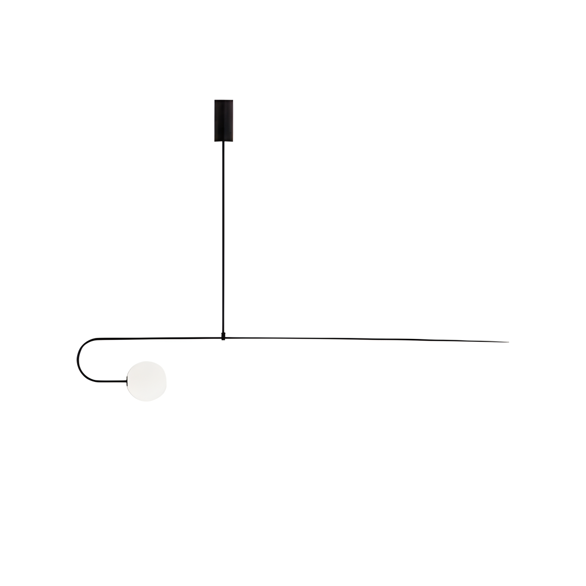 flairel Minimalist Linear Metal Chandelier