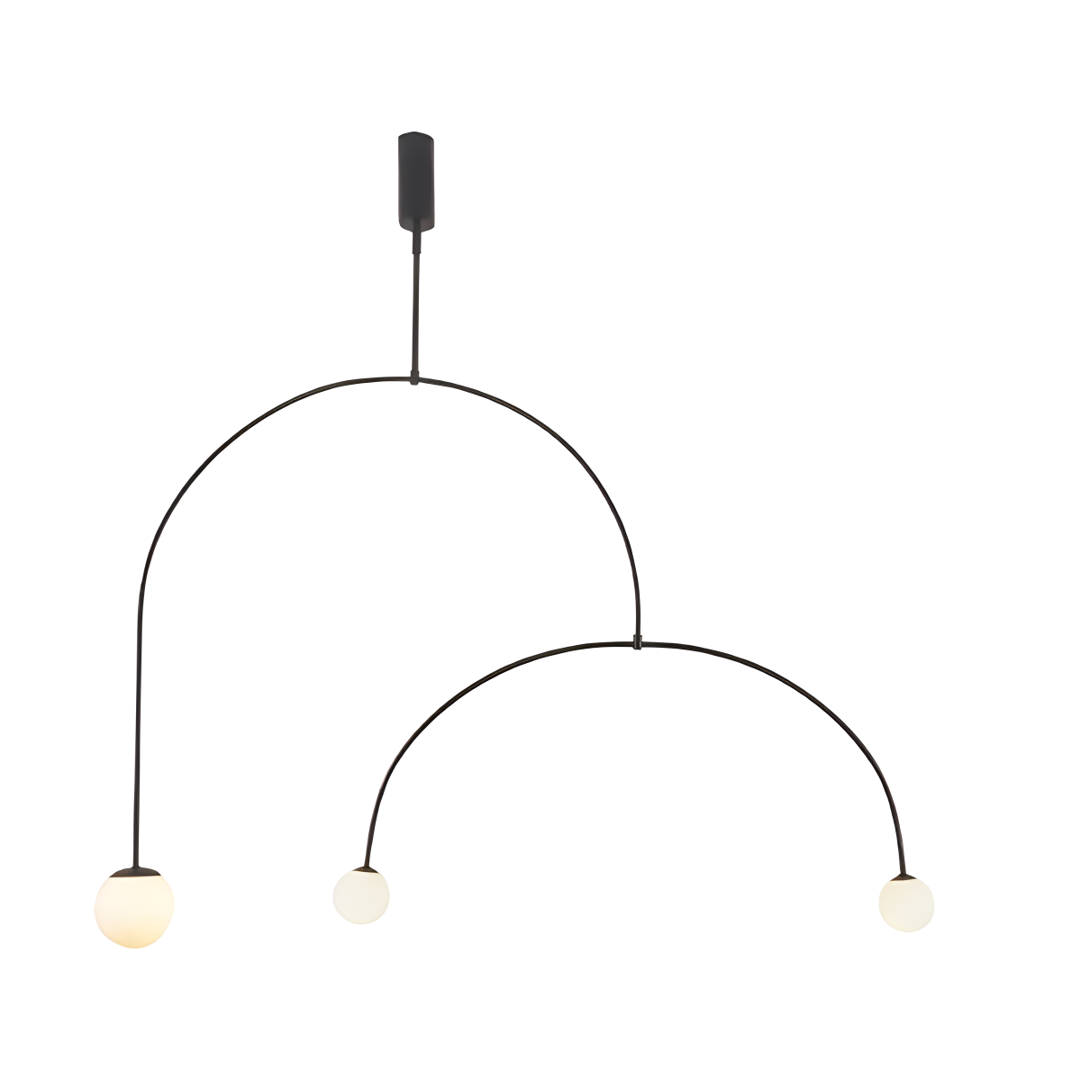 flairel Minimalist Linear Metal Chandelier